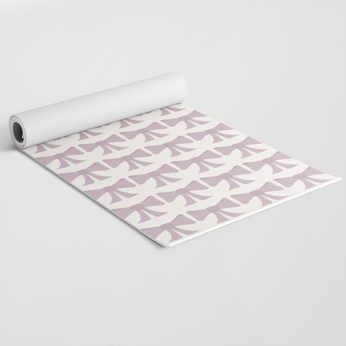 Vintage Bows IX Lavender Purple Yoga Mat Gallery Image 2