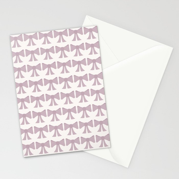 Vintage Bows IX Lavender Purple Stationery Card Gallery Image 2