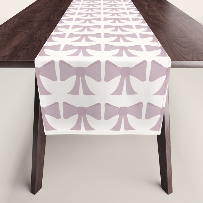 Vintage Bows IX Lavender Purple Table Runner Gallery Image 1