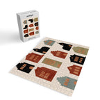 houses retro fall abstract geometric Jigsaw Puzzle Gallery Image 2