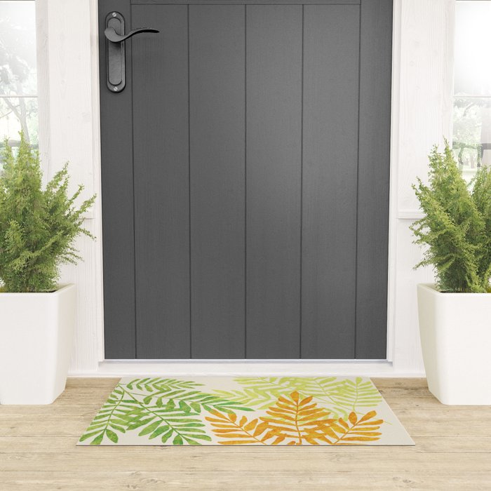 Bright Young Ferns Welcome Mat Gallery Image 3