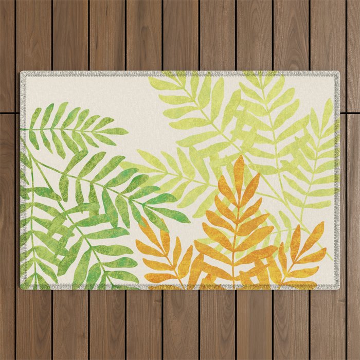 Bright Young Ferns Outdoor Rug Gallery Image 1