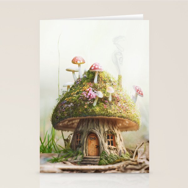 Mushroom House Stationery Card Gallery Image 2