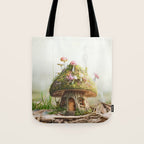Mushroom House Tote Bag Gallery Image 1