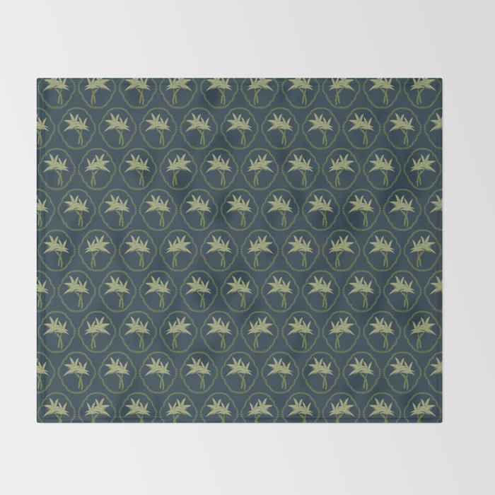 Delicate Palm Throw Blanket Gallery Image 2