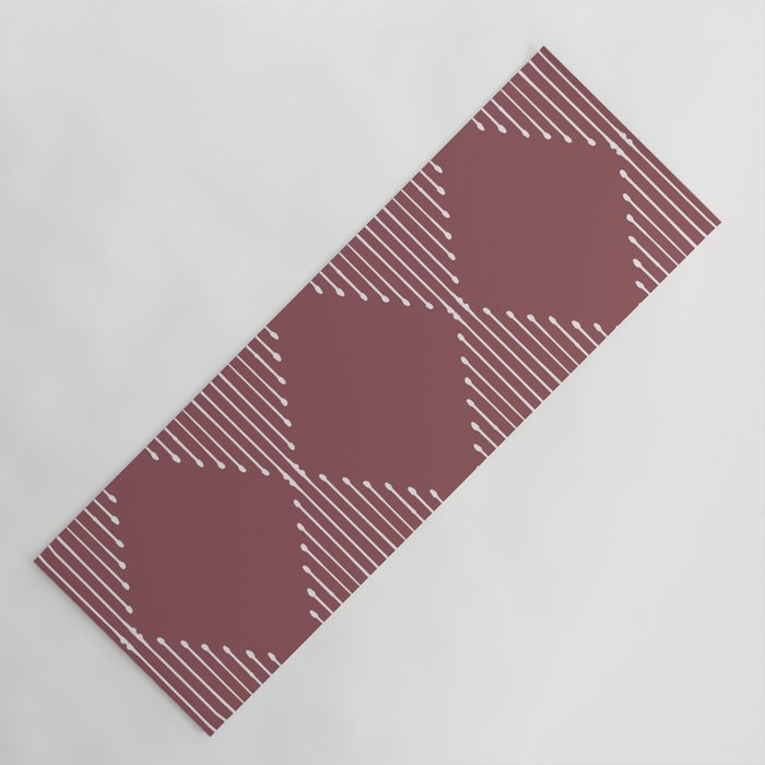 Geo (Plum) Yoga Mat Gallery Image 1