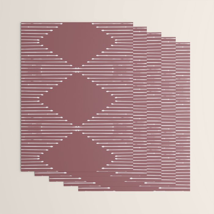 Geo (Plum) Wrapping Paper Gallery Image 3