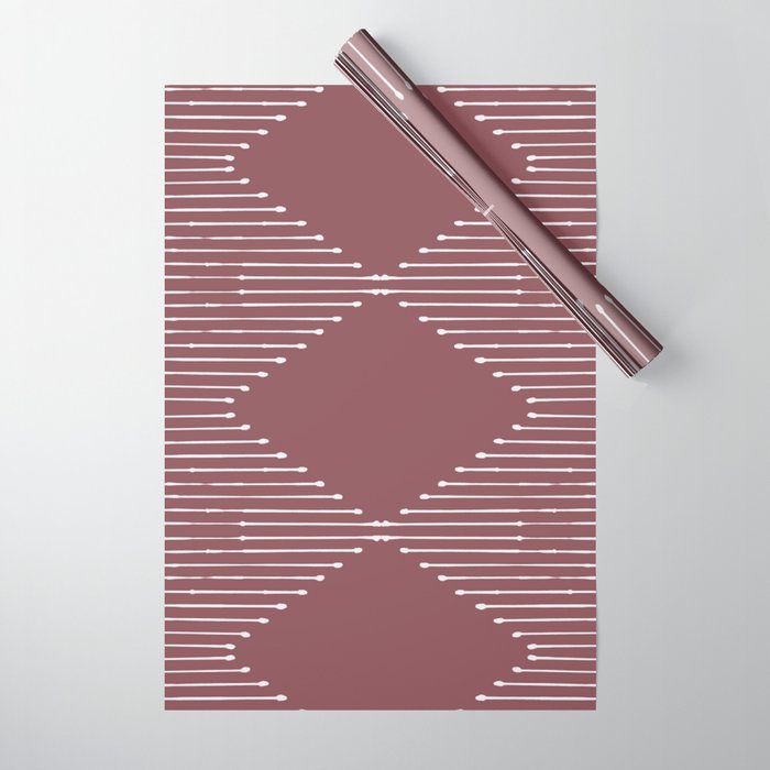 Geo (Plum) Wrapping Paper Gallery Image 1