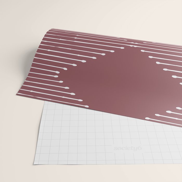 Geo (Plum) Wrapping Paper Gallery Image 2