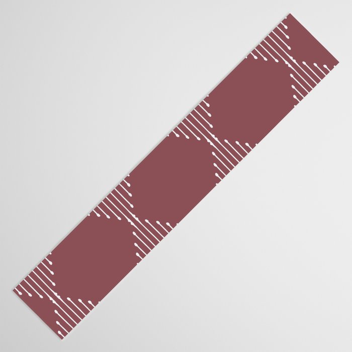 Geo (Plum) Table Runner Gallery Image 3
