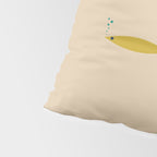 Mid-Century Modern Minimalist Fish Trio in Mid Mod Turquoise Teal, Mustard, Orange, and Beige Pillow Sham Gallery Image 4