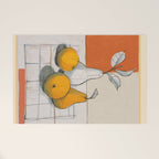Modern Pear Still Life Welcome Mat Gallery Image 1