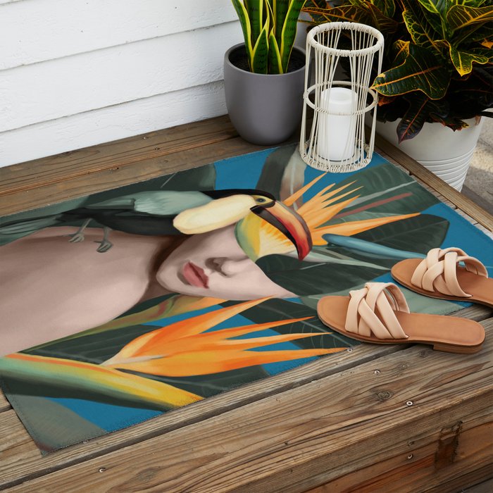 Tropical Reverie 2 Outdoor Rug Gallery Image 2
