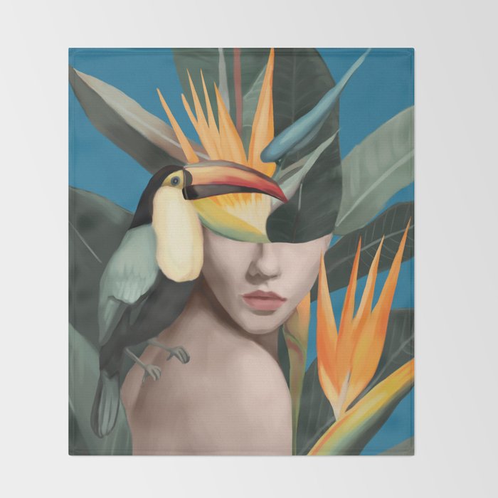 Tropical Reverie 2 Throw Blanket Gallery Image 2