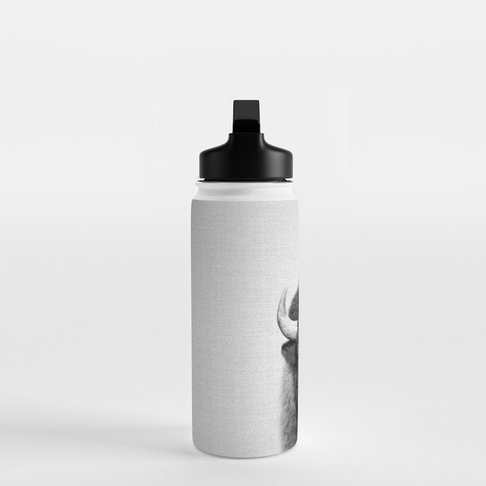 Buffalo - Black & White Water Bottle Gallery Image 3
