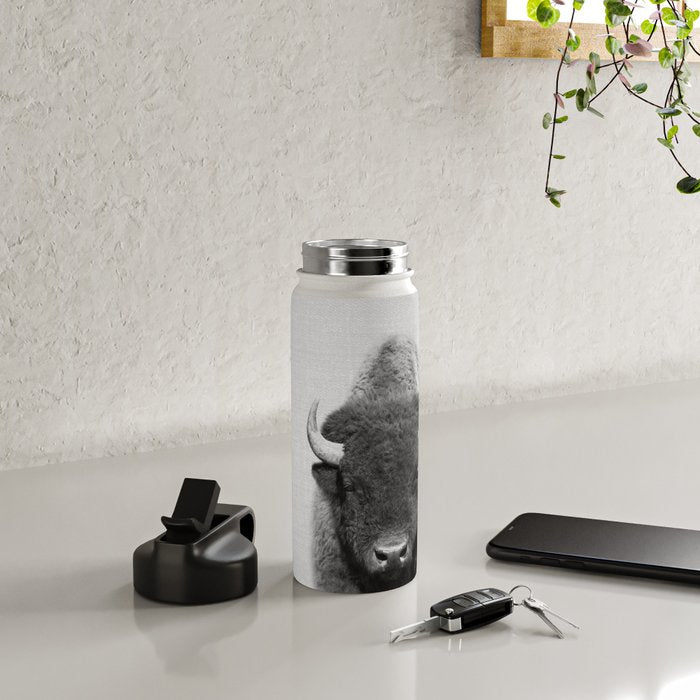 Buffalo - Black & White Water Bottle Gallery Image 4