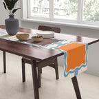 Colorful Geometric Block Grid Table Runner Gallery Image 2