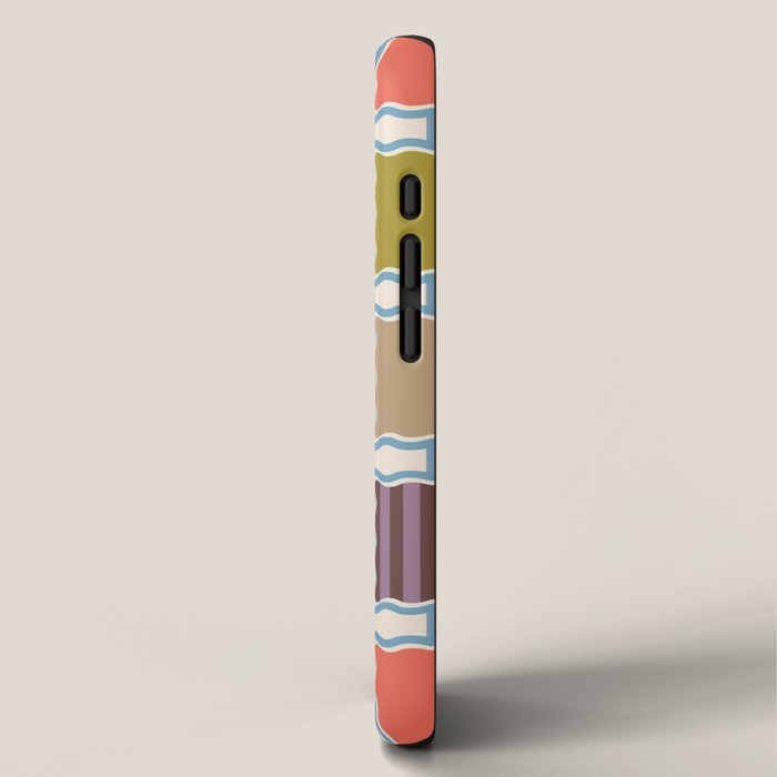 Colorful Geometric Block Grid iPhone Case Gallery Image 2