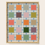 Colorful Geometric Block Grid Serving Tray Gallery Image 1