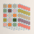 Colorful Geometric Block Grid Wrapping Paper Gallery Image 3