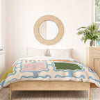 Colorful Geometric Block Grid Duvet Cover Gallery Image 3