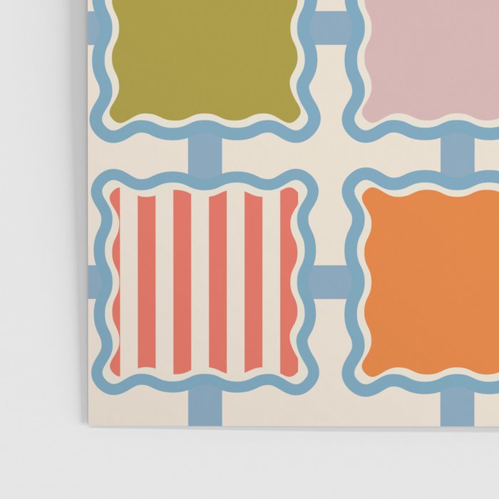 Colorful Geometric Block Grid Poster Gallery Image 3