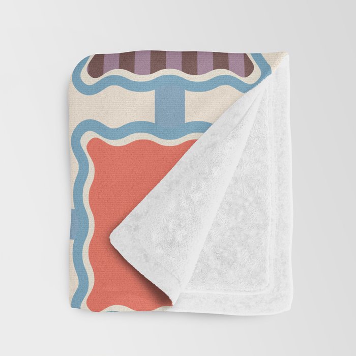 Colorful Geometric Block Grid Throw Blanket Gallery Image 3