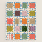 Colorful Geometric Block Grid Jigsaw Puzzle Gallery Image 1