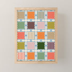 Colorful Geometric Block Grid Mini Art Print Gallery Image 1