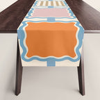 Colorful Geometric Block Grid Table Runner Gallery Image 1