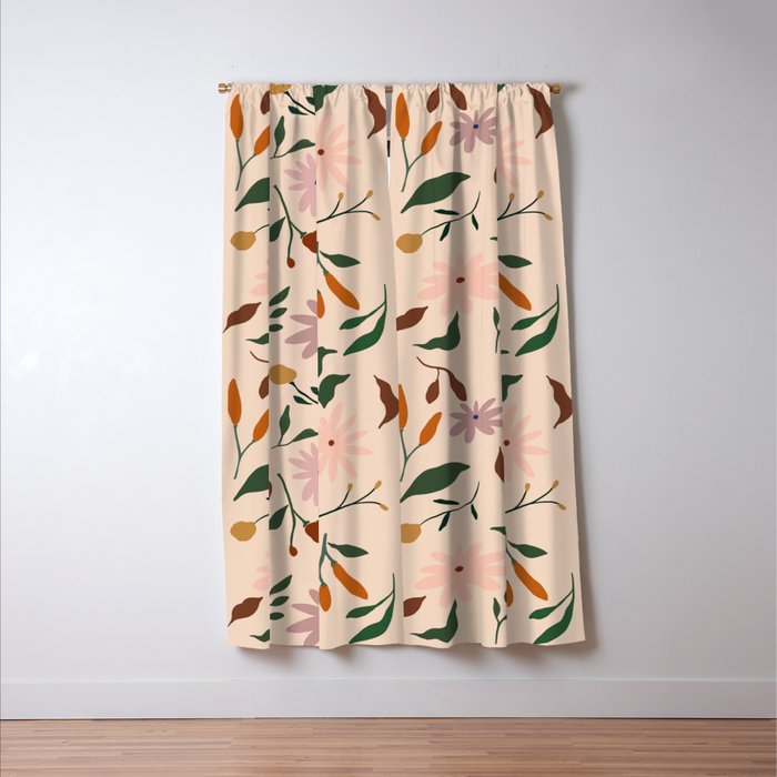 Flower Pattern Window Curtain Gallery Image 3