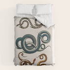 Albertus Seba Coiled Big Blue  Duvet Cover Gallery Image 6