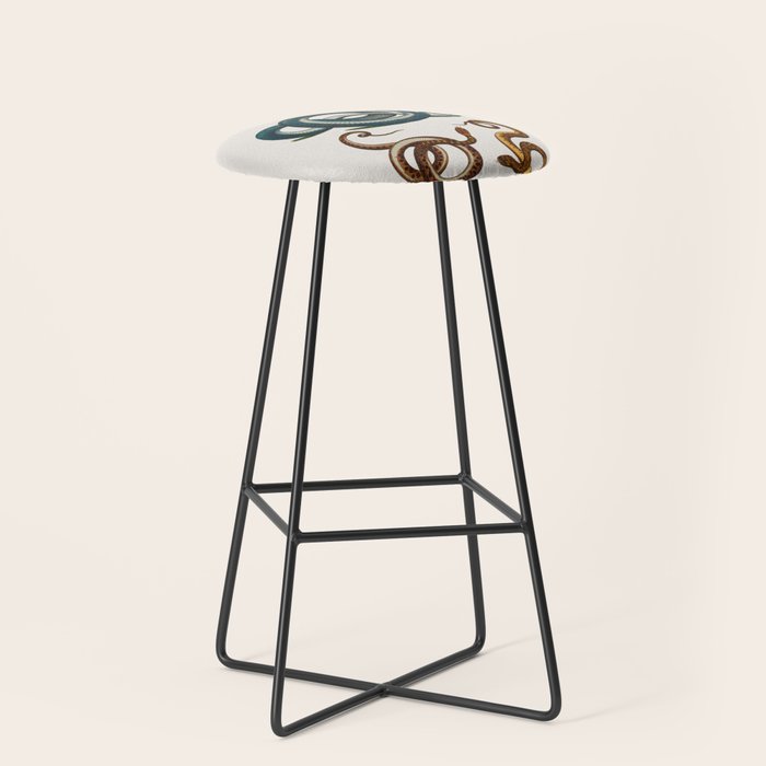 Albertus Seba Coiled Big Blue  Stool Gallery Image 1