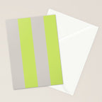 Lime and Chiffon Stripes Stationery Card Gallery Image 2