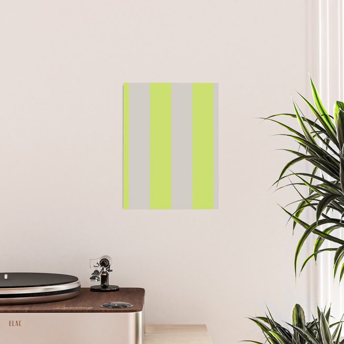 Lime and Chiffon Stripes Poster Gallery Image 2