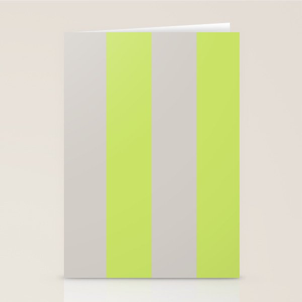 Lime and Chiffon Stripes Stationery Card Gallery Image 2