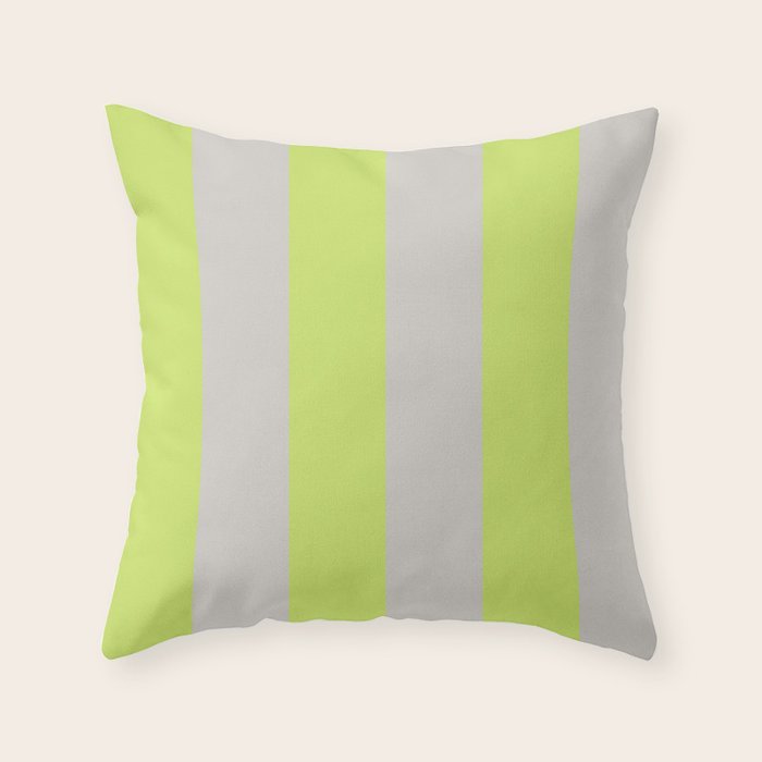 Lime and Chiffon Stripes Throw Pillow Gallery Image 6