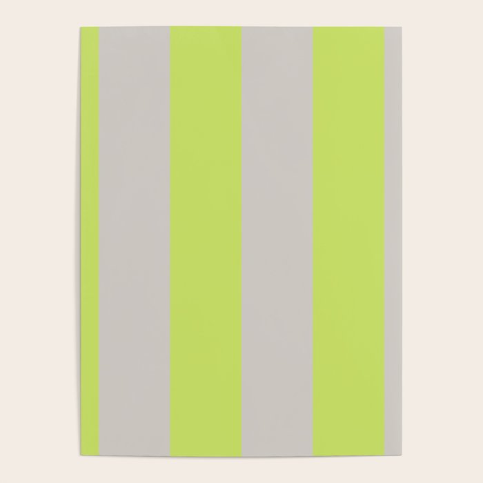 Lime and Chiffon Stripes Poster Gallery Image 4