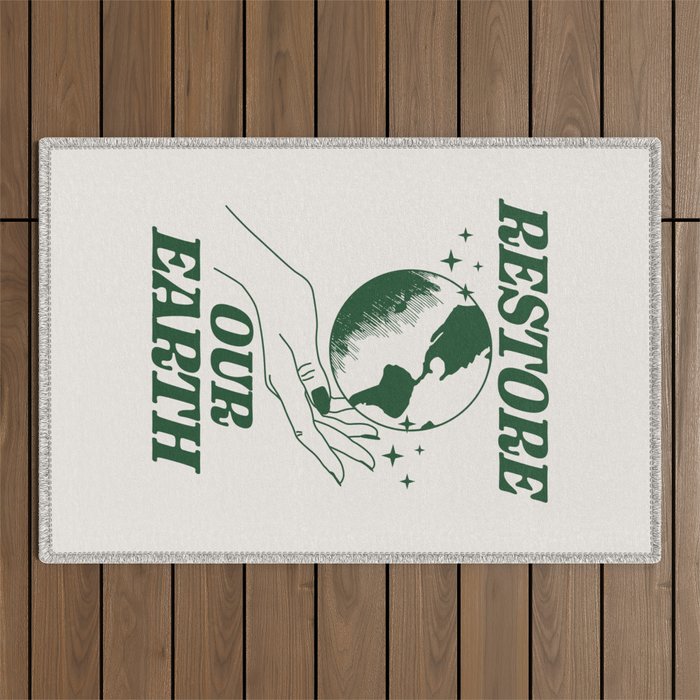 Restore our Earth Outdoor Rug Gallery Image 1
