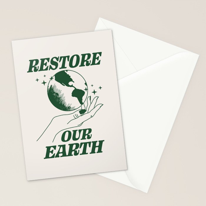 Restore our Earth Stationery Card Gallery Image 2