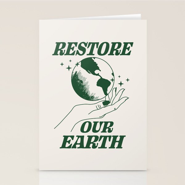 Restore our Earth Stationery Card Gallery Image 2