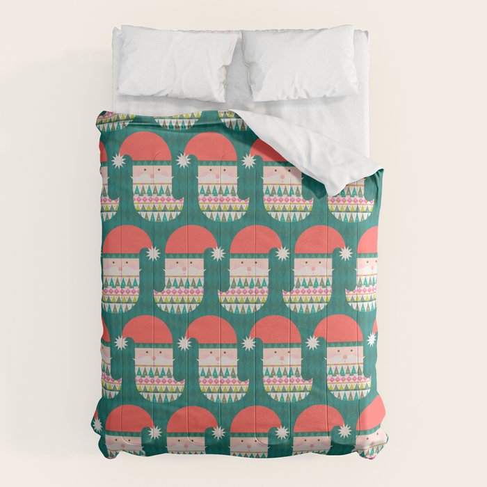 Happy Holidays Santa Claus Comforter Gallery Image 6