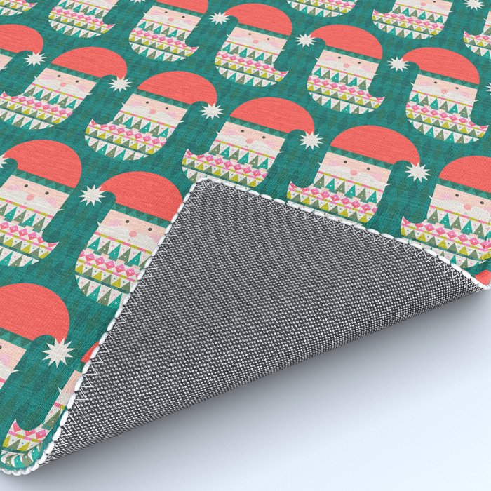 Happy Holidays Santa Claus Rug Gallery Image 4