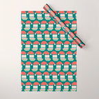 Happy Holidays Santa Claus Wrapping Paper Gallery Image 1