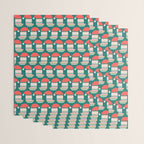 Happy Holidays Santa Claus Wrapping Paper Gallery Image 3