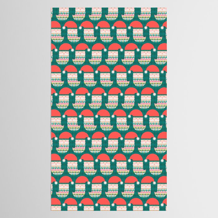 Happy Holidays Santa Claus Tablecloth Gallery Image 2