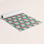 Happy Holidays Santa Claus Yoga Mat Gallery Image 2