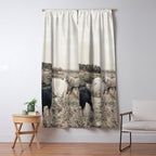 Wild horses on the endless highlands 3 Window Curtain Gallery Image 5