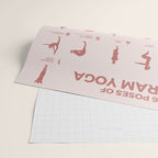 The 26 Poses OF Bikram Yoga Peach  Wrapping Paper Gallery Image 2