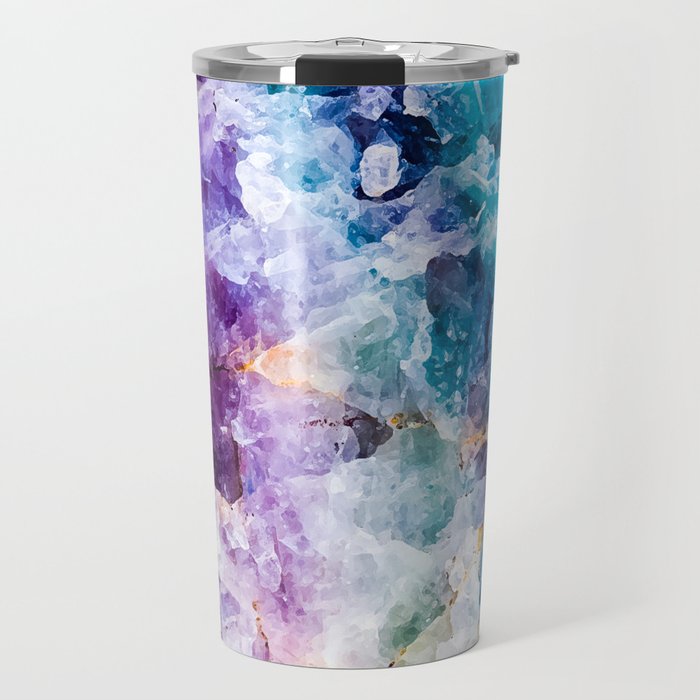 Multicolor quartz texture Travel Mug Gallery Image 1